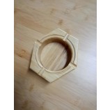 Cenicero de cigarro de coche de bambú para uso doméstico / oficina