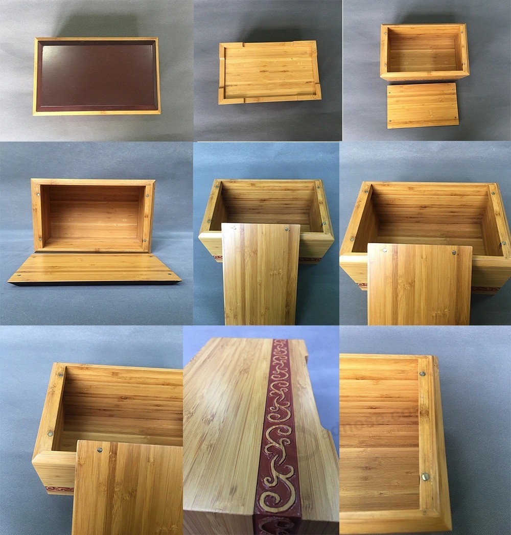 Engraved Caskets and Coffins Bamboo Urn for Ashes