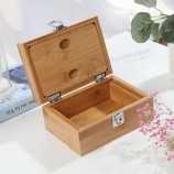 Bambù Antico Vecchio Gioielli Scatola di Immagazzinaggio Trinket Box Tiro Arredamento Puntelli Artigianato Fatto A Mano