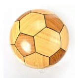 Mooie Handgemaakte Bamboe Houten Voetbal en Voetbal Decoratie Ambacht