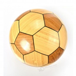 Schöne handgemachte Bambus Holz Fußball und Fußball Dekoration Handwerk