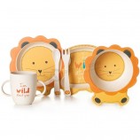 Belle Design Ukraine Bébé Vaisselle Fibre De Bambou Bol Pour Enfants Ensemble De Repas Pour Bébé Vaisselle Enfant Carton Bambou