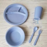工厂供应竹纤维三聚氰胺餐具套装沙拉碗