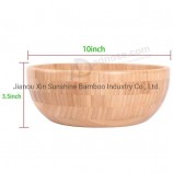 Bols en bambou naturel biologique Vaisselle de service pour fruits ou salades