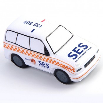 Voiture de police forme Stress Ball Squeeze PU Stress Ball Toy
