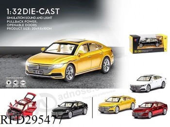 1: Juguete modelo de fundición a presión de aleación de coche de metal a escala de 32 con sonido y luz