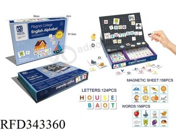 教育玩具英語の手紙3D磁気パズルブック子供のおもちゃ