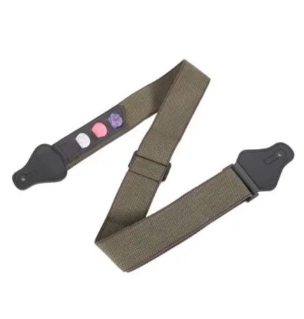 New Arrival Hot Sell Guitar Strap with 3 Pick Holders