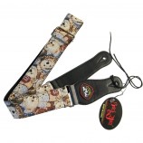 Personnalisé votre logo sangle de guitare sangle de guitare en polyester réglable - Art Tributes cadeau pour guitariste basse guitare acoustique électrique