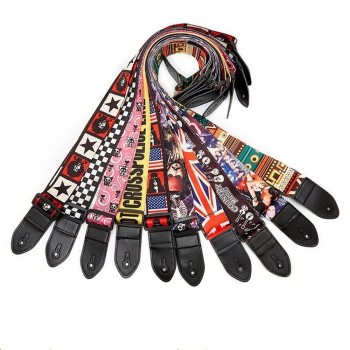 Diverses couleurs ethnique style arc-en-ciel guitare ukulélé sangle