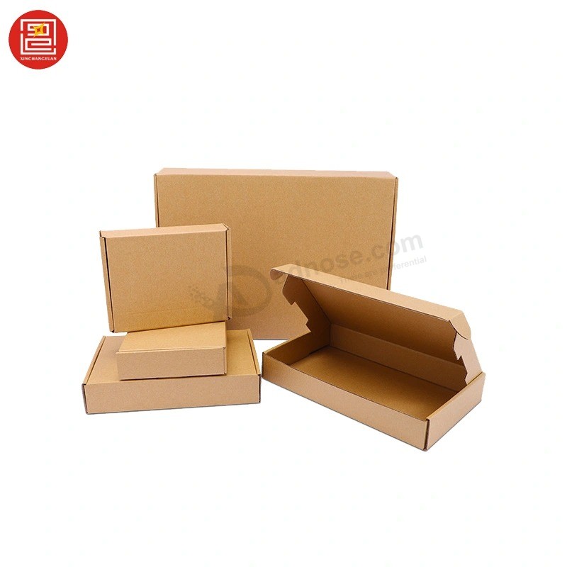 Recyclable Corrugated Paper Box Foldable Clothing Packaging Box Flat Shipping Carton Boxes