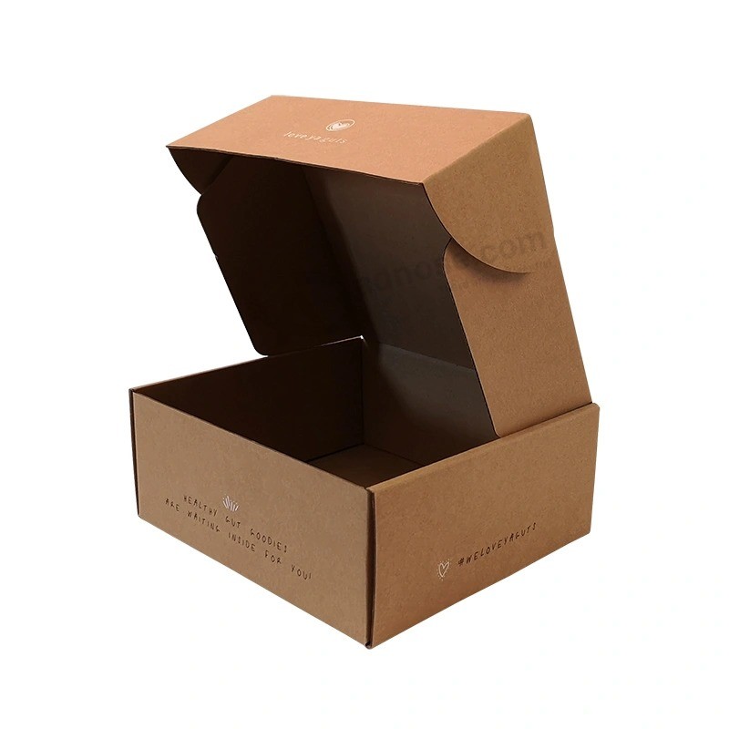 Wholesale Custom Brown Kraft Paper Corrugated Cardboard Carton Delivery Packaging Box for Mail