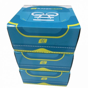 Scatola da scarpe in cartone ondulato di carta trasparente con stampa personalizzata