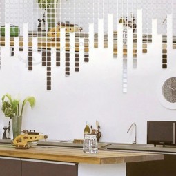 Calcomanía de pared acrílica removible de decoración para el hogar DIY para la sala de estar del hogar