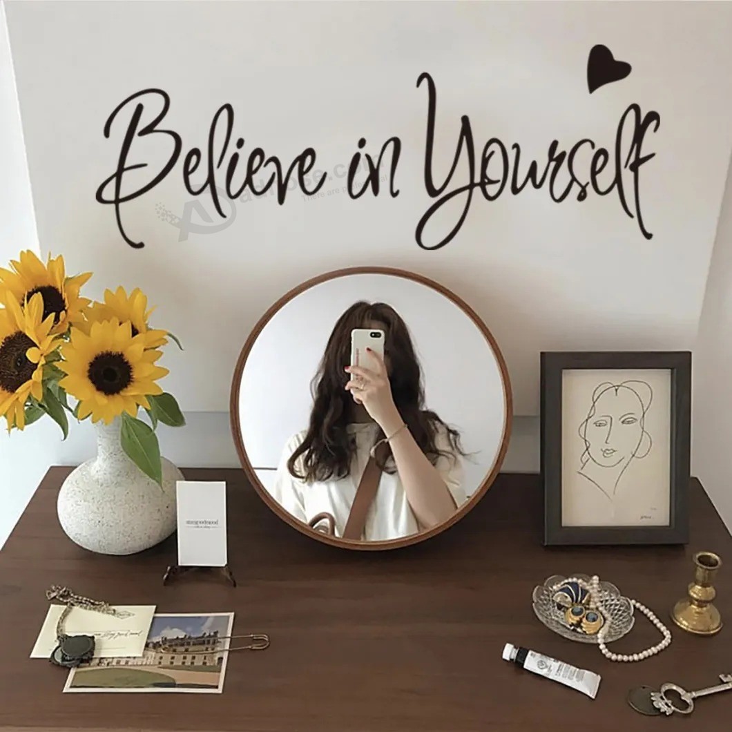 Believe in Yourself Motivational Stickers Kid Bedroom Wall Decal