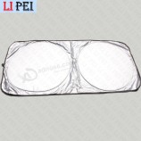 Logo personalizzato promozionale 150 * 70 cm 170t panno d'argento parasole per auto