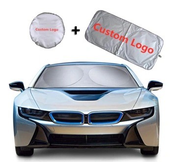Venta caliente Impresión de logotipo personalizado Publicidad Parasol plegable para coche