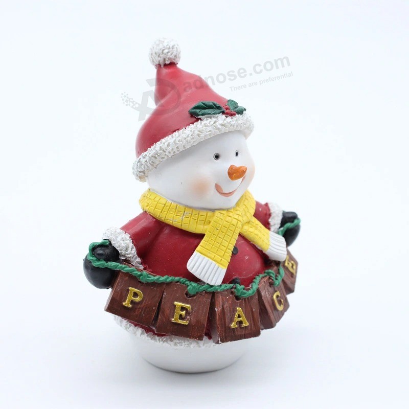 Resin Santa Kids and Santa Claus, Penguin Holding Christmas Tree Factory Direct Sale Gifts