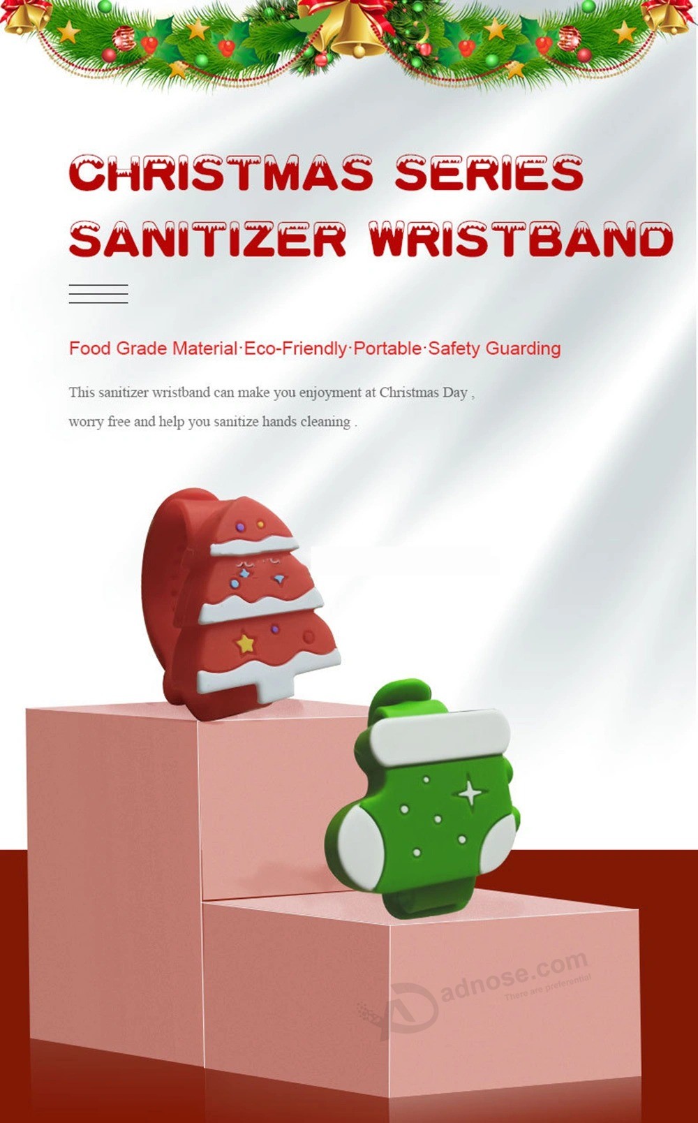 Silicone Squeeze Liquid Bracelets for Kids Adults Christmas Gifts