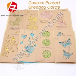 Tarjeta de Feliz Navidad Postales cortadas con láser Regalos Invitación a fiesta Tarjetas de felicitación Tarjetas de Navidad personalizadas hechas a mano Regalos