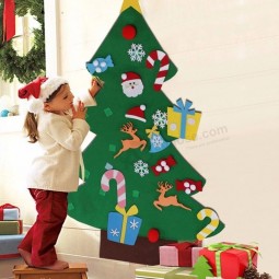 Neue übergroße Weihnachtsdekoration Kinder handgemachtes Puzzle DIY Filz Stoff Weihnachtsbaum Anhänger Geschenkdekoration