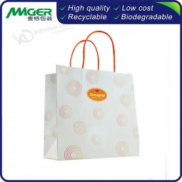 Custom Design Luxury Matt Black Customized Logo Printed Tote Carrier Paper Kraft Shopping Gift Packaging Paper Bag with Rope Handle for Cosmetic
