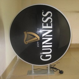 Caja de luz de formación al vacío acrílica fabricada a medida con el logotipo de la cerveza