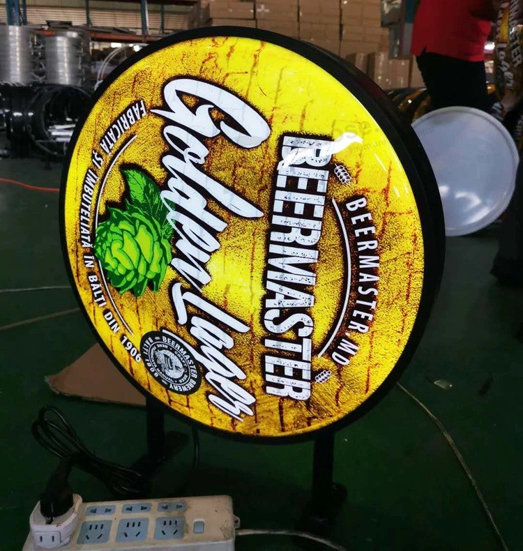 Outdoor Waterproof Vacuuming Forming Light Box Customized Printing Logo Beer Light Box