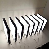 maßgeschneiderte speziell geformte Acrylposter Außenwerbung wasserdichte LED-Lichtbox für Logo-Design
