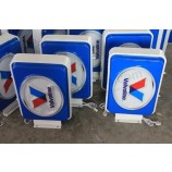 Reclame LED-lichtbak met dubbelzijdige logo-afdrukken voor buitenpromotie