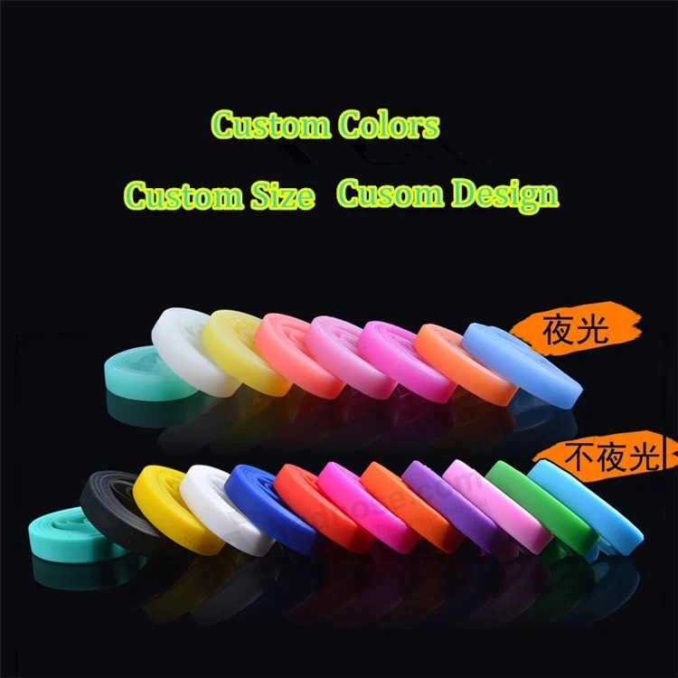 Factory Supply Cheap Custom Logo Debossed Inked Silicon Wristbands