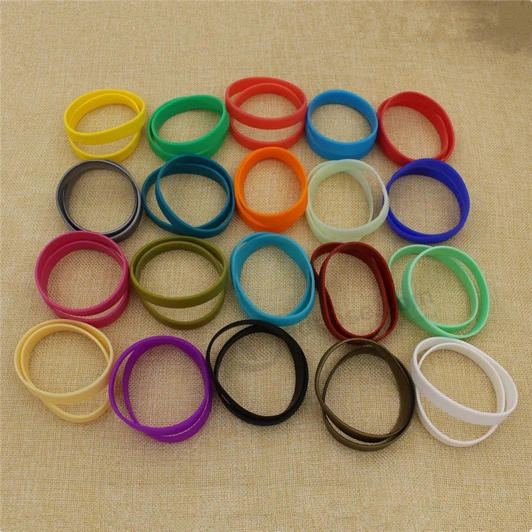 Factory Supply Cheap Custom Logo Debossed Inked Silicon Wristbands