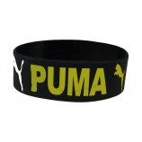 Armband benutzerdefinierte Logogröße und Logo elastisches Silikonarmband für Armbänder Sport