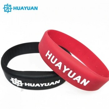Personalizzato LOGO Stampa 13.56MHz MIFARE Classic 1K Silicone NFC RFID Braccialetto Wristband