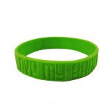 Bracelet en silicone avec logo dmbossé personnalisé de fabrication leader