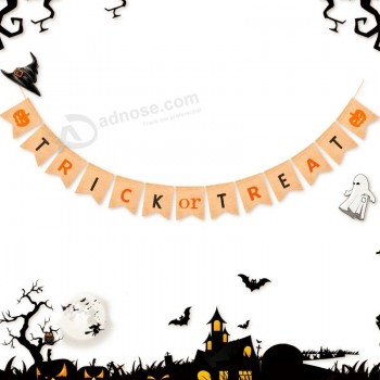 Trick or Treat Halloween Party Mabula Flag Decorations Halloween Christmas Banner