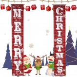Stampa Hanging Banner Design personalizzato Buon Natale Portico Segno Decorazioni per porte d'ingresso Banner