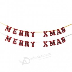 2021 party brief hanging bunting filz benutzerdefinierte frohe weihnachten banner