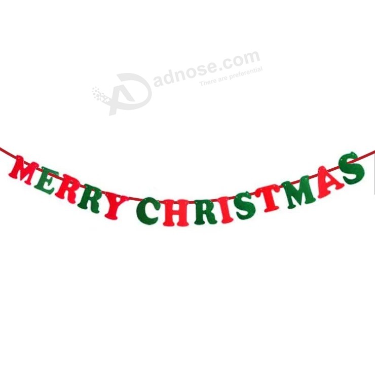 Christmas Xmas Promotional Decoration Gifts Santa Hanging Decorative Banner CB-1001