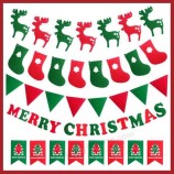 Christmas Xmas Promotional Decoration Gifts Santa Hanging Decorative Banner CB-1001