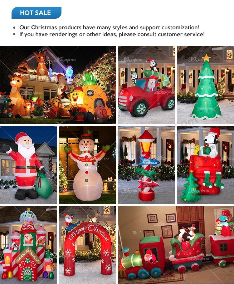 Christmas Decoration Customized Inflatable Castle Inflatable Customized Product