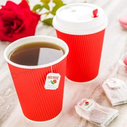 さざ波の壁紙コップカラフルなカスタムロゴエコフレンドリーコーヒー紙コップ