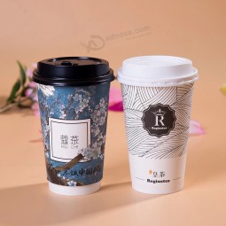 Vari colori Logo Personalizzato Stampa Eco Friendly Doppia parete Tazza di carta Imballaggio
