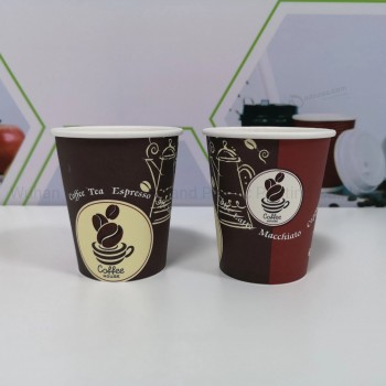 Tazze per bevande calde usa e getta con logo personalizzato in fabbrica in Cina senza coperchi
