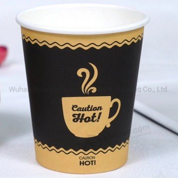 China Manufacturer Custom Logo Printed Disposable Single Wall Paper Cup Coffee Cup