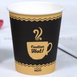 Tazza da caffè monouso a parete singola stampata con logo personalizzato del produttore della Cina