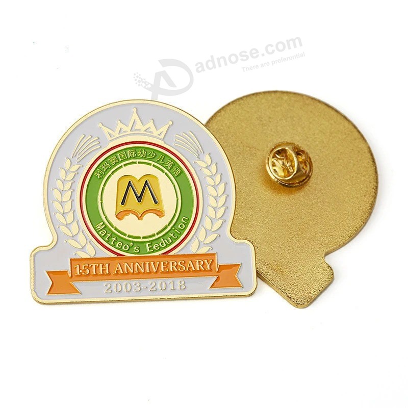 Custom Pin Enamel Badge Brooches Soft Enamel Personal Logo Lapel Pins for Gifts School