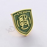사용자 정의 로고 소프트 에나멜 반짝이 학교 이벤트 옷깃 핀 배지, 회원 옷깃 핀