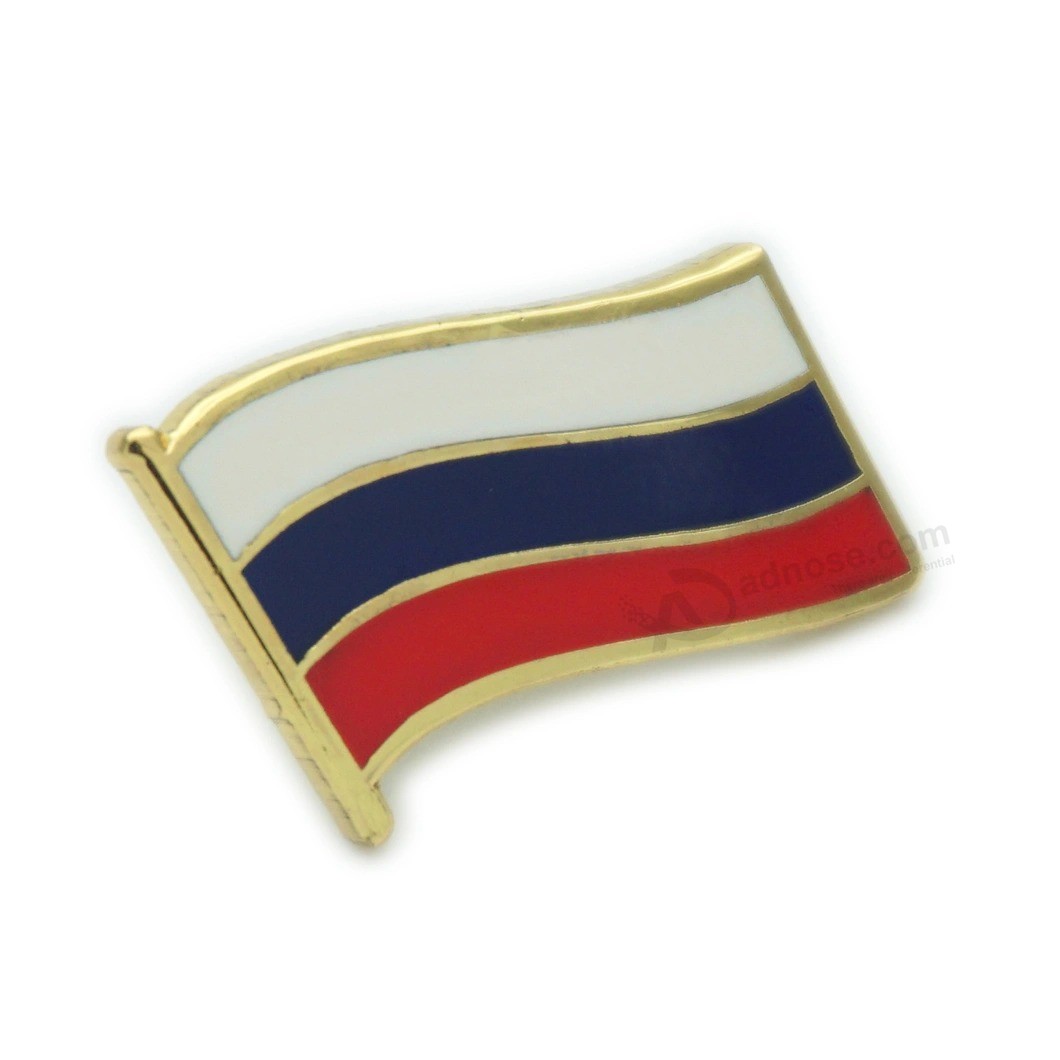 DIY Custom Logo Metal Pin Badge China Factory Wholesale Hard Soft Enamel National Flag Lapel Pin for Promotional Gift (A2101013)