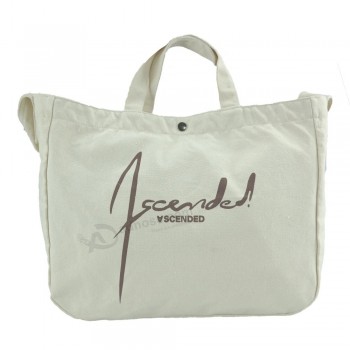 Bolsa de mano promocional personalizada, lienzo de supermercado de compras no tejido PP, hombro de algodón suave, bolsa reutilizable plegable de moda de papel plástico